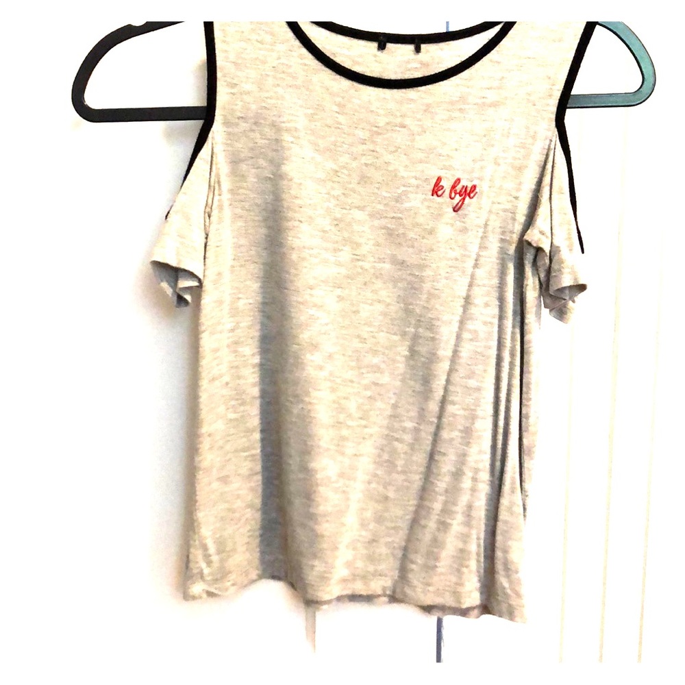 Forever 21 cold shoulder top. “Le bye”